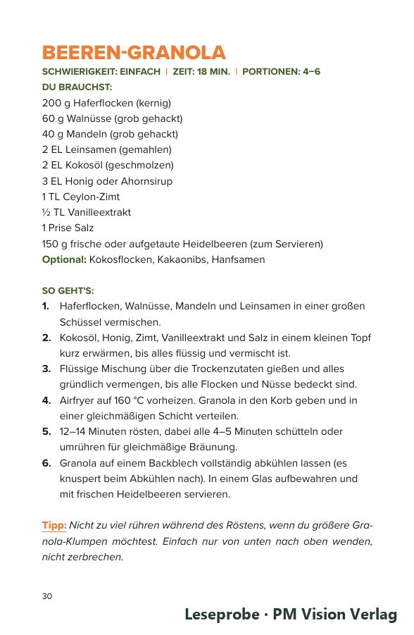 Beispielseite 2 aus Entzündungshemmende Ernährung aus dem Airfryer