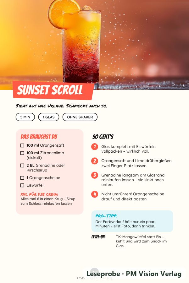 Beispielseite 4 aus Sip it! Mocktails für Teenager