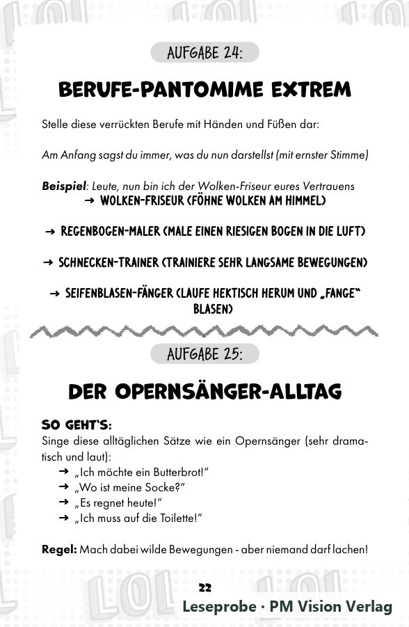 Beispielseite 2 aus LOL Nicht-Lachen-Challenge